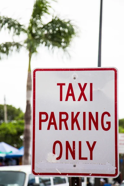 Nur Taxiparken — Stockfoto