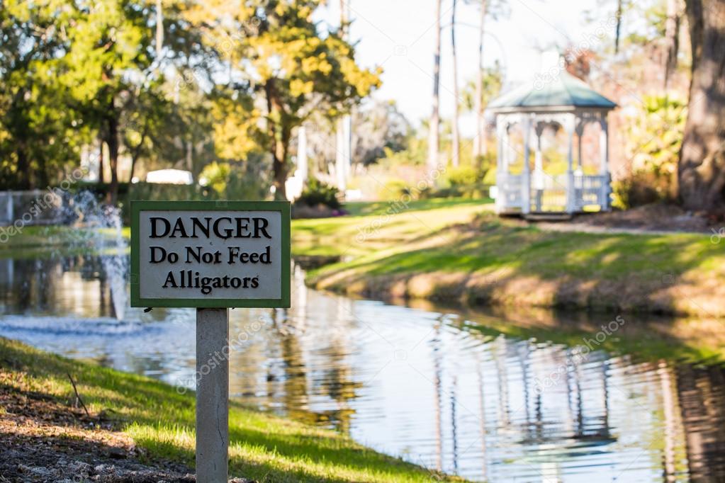 Warning Sign for Alligators