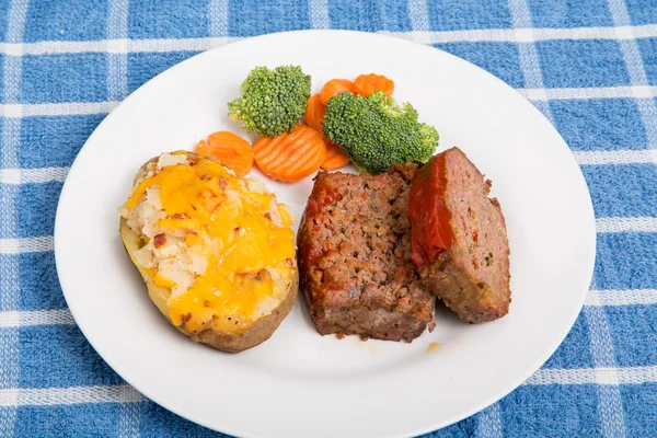 Pan de carne con patata dos veces al horno — Foto de Stock