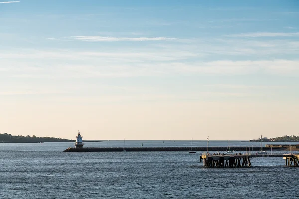 Bahar noktası deniz feneri Portland Maine — Stok fotoğraf