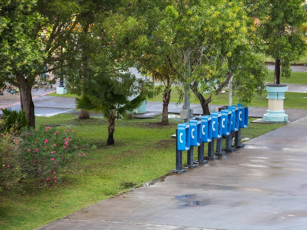 Phone Booths in Tropics — Stock Photo, Image