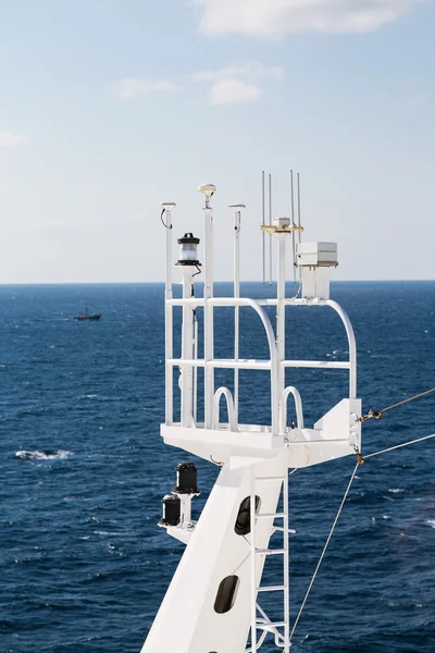 Ships Watch Tower with Communication Equipment — Stock Photo, Image