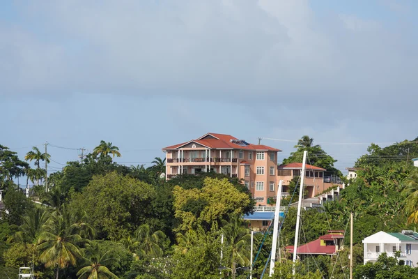 Duży Plaster brzoskwinia Resort na tropikalnym wzgórzu — Zdjęcie stockowe