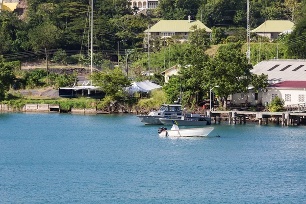 Politie boten op de kust van St Lucia — Stockfoto