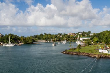 Liman St Lucia üzerinde
