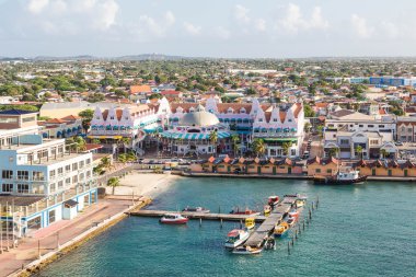 Colorful Oranjestad Aruba clipart
