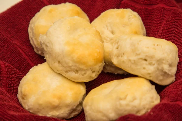 Hot Flaky Biscuits — Stock Photo, Image