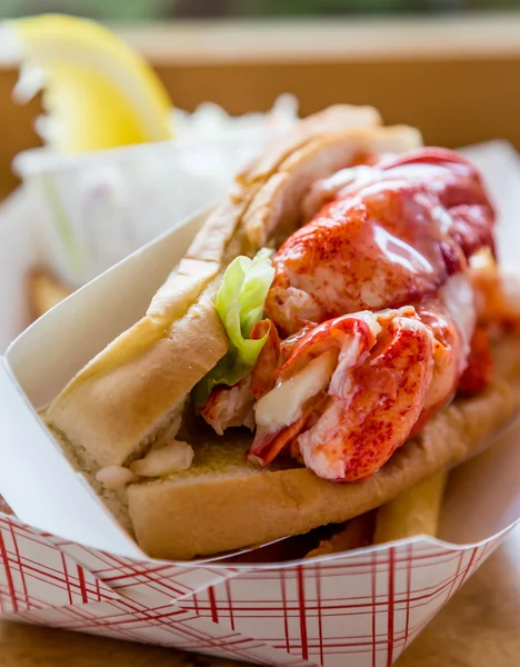 Lobster Roll in Cardboard Container — Stock Photo, Image