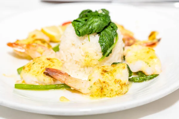 Shrimp Scallop and Rice Appetizer — Stock Photo, Image