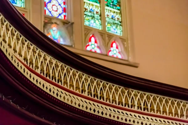 Detail werk op kerk balkon — Stockfoto