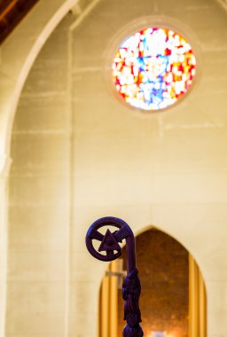 Crozier in Light from Blue Windows