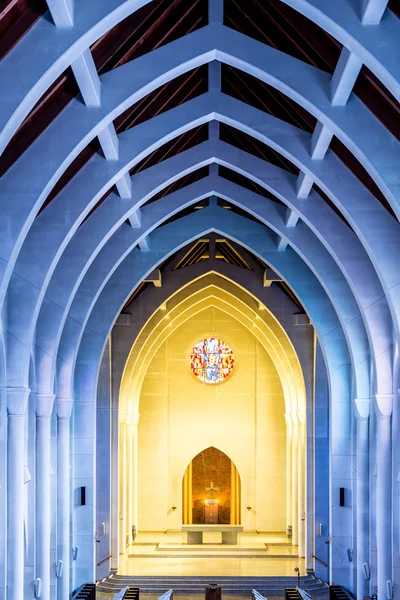 Yellow Altar and Blue Arches — Stock Photo, Image