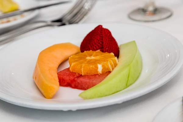 Melon Orange and Strawberry — Stock Photo, Image