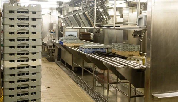 Lave-vaisselle Zone de cuisine commerciale Photo De Stock