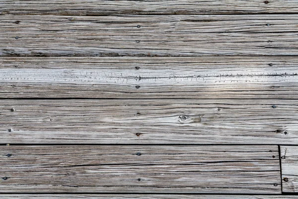 Worn Beach Planks with Rusty Nails — Stock Photo, Image