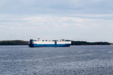 Massive Blue and White Tanker