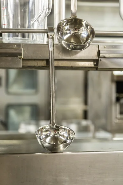Ladles in Commercial Kitchen — Stockfoto