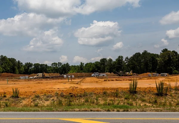 Earth Grading in Residential Construction — Stock Photo, Image