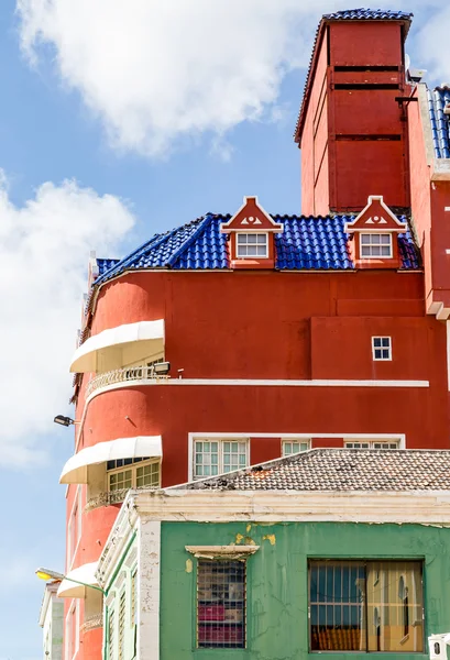 Grön röd och blå i Curacao — Stockfoto