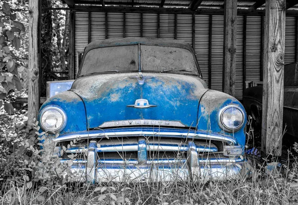 Azul sobre cinza — Fotografia de Stock