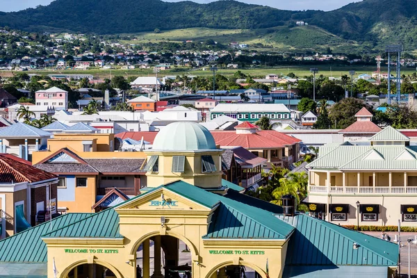 Port zante auf st kitts — Stockfoto