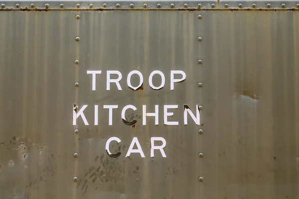 Troop Kitchen Car — Stock fotografie