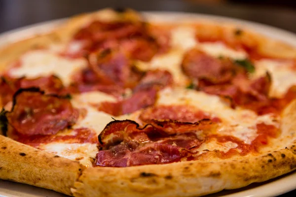 Pancetta Pizza — Stock Photo, Image