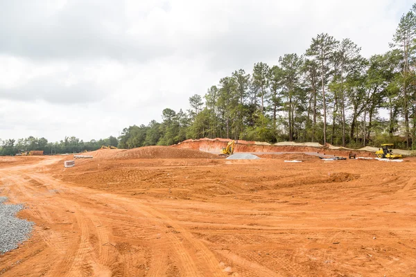 Earth Grading at Residential Construction Site — Stock Photo, Image