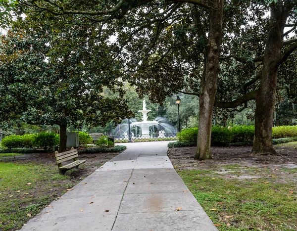 Pequeno Caminho para Forsyth Fountain — Fotografia de Stock