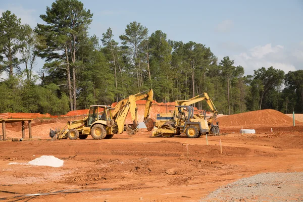 Heavy Equipment at Residential Site — Stock Photo, Image