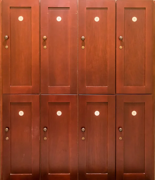 Numbered Wooden Lockers