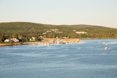 Erken sabah Bar Harbor deniz