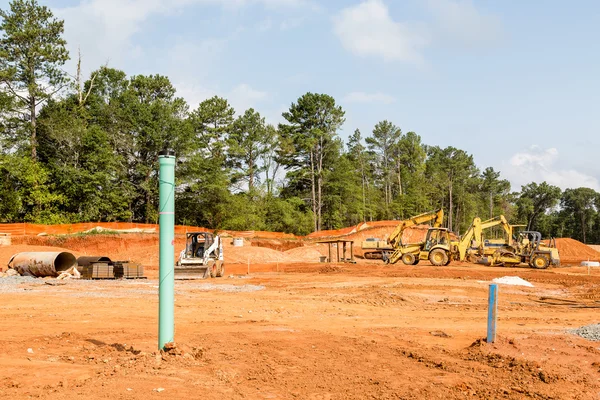 Sewer and Drain Pipes in Residential Construction — Stock Photo, Image