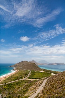St Kitts üzerinde güzel gökyüzü