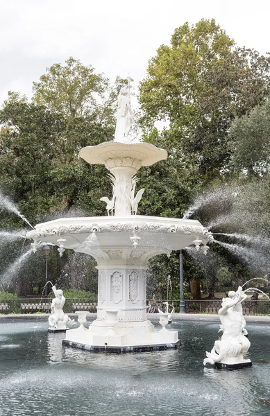 Primer plano de la fuente en Forsyth Park — Foto de Stock