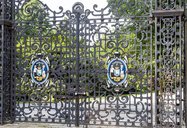 Gate op Public Gardens — Stockfoto