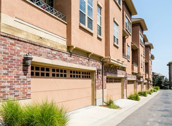 Garages in Drive Under Condos — Stock Photo, Image