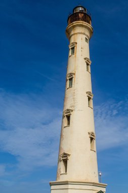 Aruba Rusty deniz feneri içinde pencere eşiği
