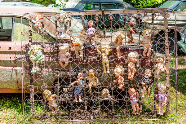 Dolls in Box Springs