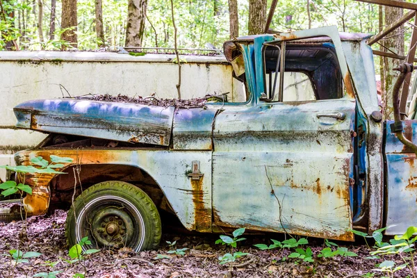 Chevrolet іржавий синій пікап — стокове фото