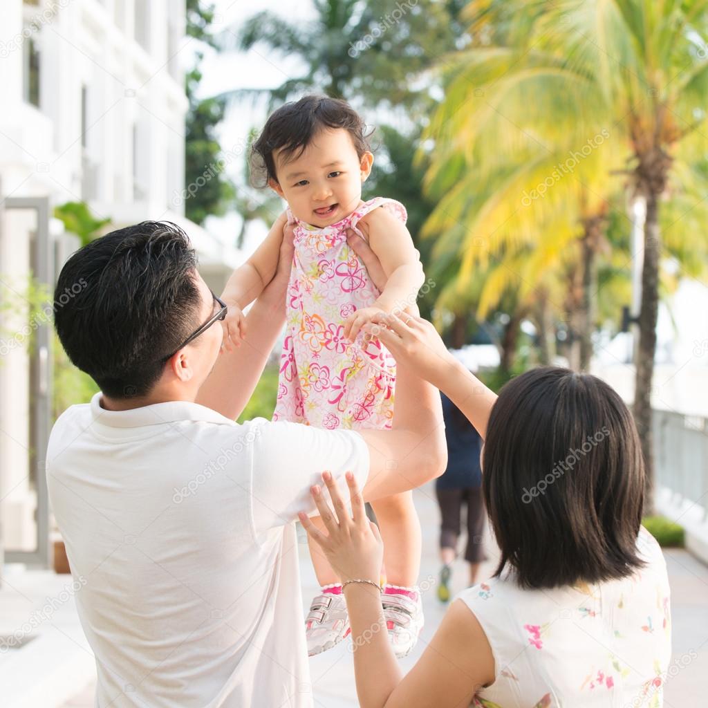 Asian family vacation