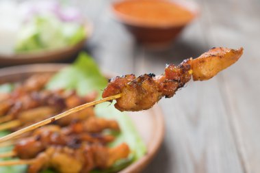 Asya yemekleri tavuk satay