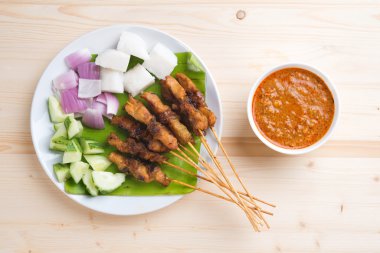 Asya gurme tavuk satay