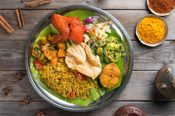 Riso Biryani con regolazione — Foto Stock