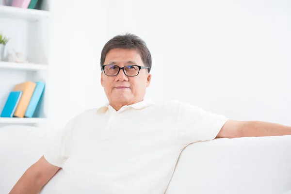 Mature Asian man portrait — Stock Photo, Image