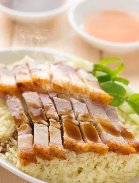 Crispy Chinese roasted pork — Stock Photo, Image