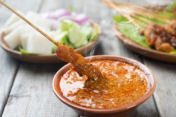 Chicken satay — Stock Photo, Image