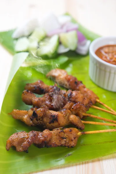 Comida asiática satay — Foto de Stock