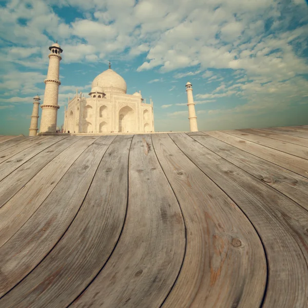 Taj mahal görünümü — Stok fotoğraf