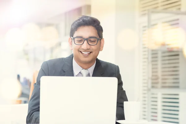 Business man at cafeteria — Stock Photo, Image